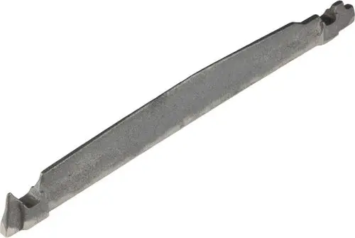 Metallischer Roststab von Bosch mit einer geraden Form und speziellen Enden. Einsatzmöglichkeiten in der Konstruktion oder Reparatur.